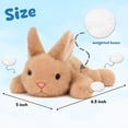 thumbnail image 2 of Adorable Bunny Stuffed Animal Soft Brown Rabbit Plush Toy Cute Birthday Easter Gifts for Boys Girls Kids Toddlers, 2 of 7