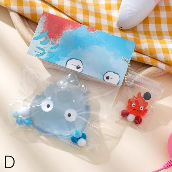 [PVC card head] 1 set of big blue fire (with small red fire) Calcifer, the devil of fire, Hayao Miyazaki, Howl's Moving Castle, creative toys around blue fire and red fire, pinch music