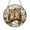Acrylic 3.5 Inch, variant on Decorative Owl Couple Floral Branch Stained Glass Style Suncatcher, Round Window Hanging