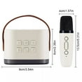 thumbnail image 2 of Kids Mini Karaoke Machine Portable Bluetooth Speaker + Dual Wireless Microphone, 2 of 8