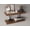 Walnut, variant on Ecco 31.5" Wide Floating Shelves Set of 2 Engineered Wood Walnut