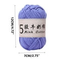 thumbnail image 3 of KQJQS 5-Strand Milk Cotton Yarn - 50g 325m Crochet & Knitting Thread for DIY Baby Sweater, Wool Balls, Hats, 3 of 6
