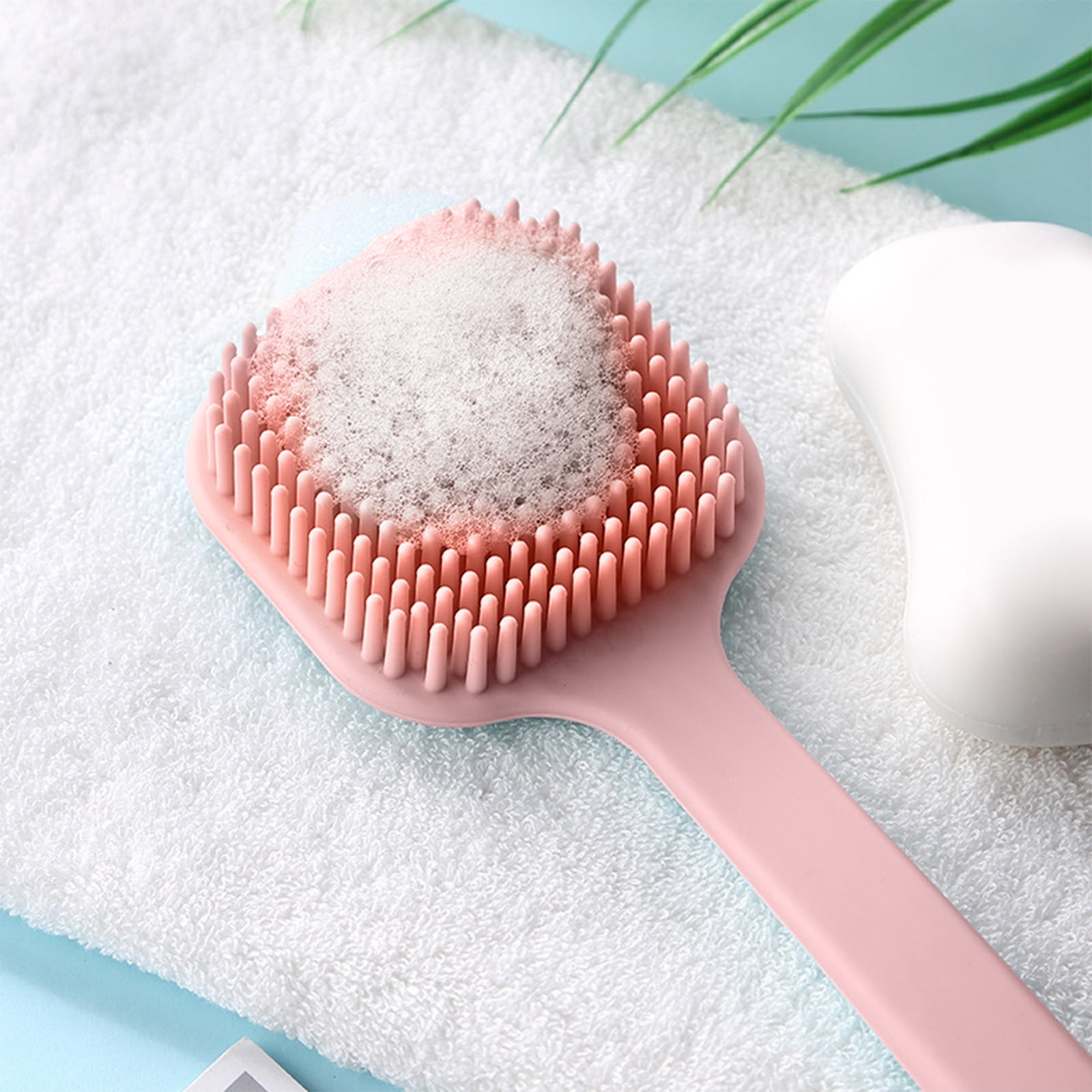 Brosse De Bain à Long Manche Pour Le Dos - Épurateur Et éponge Loofah - Neuf