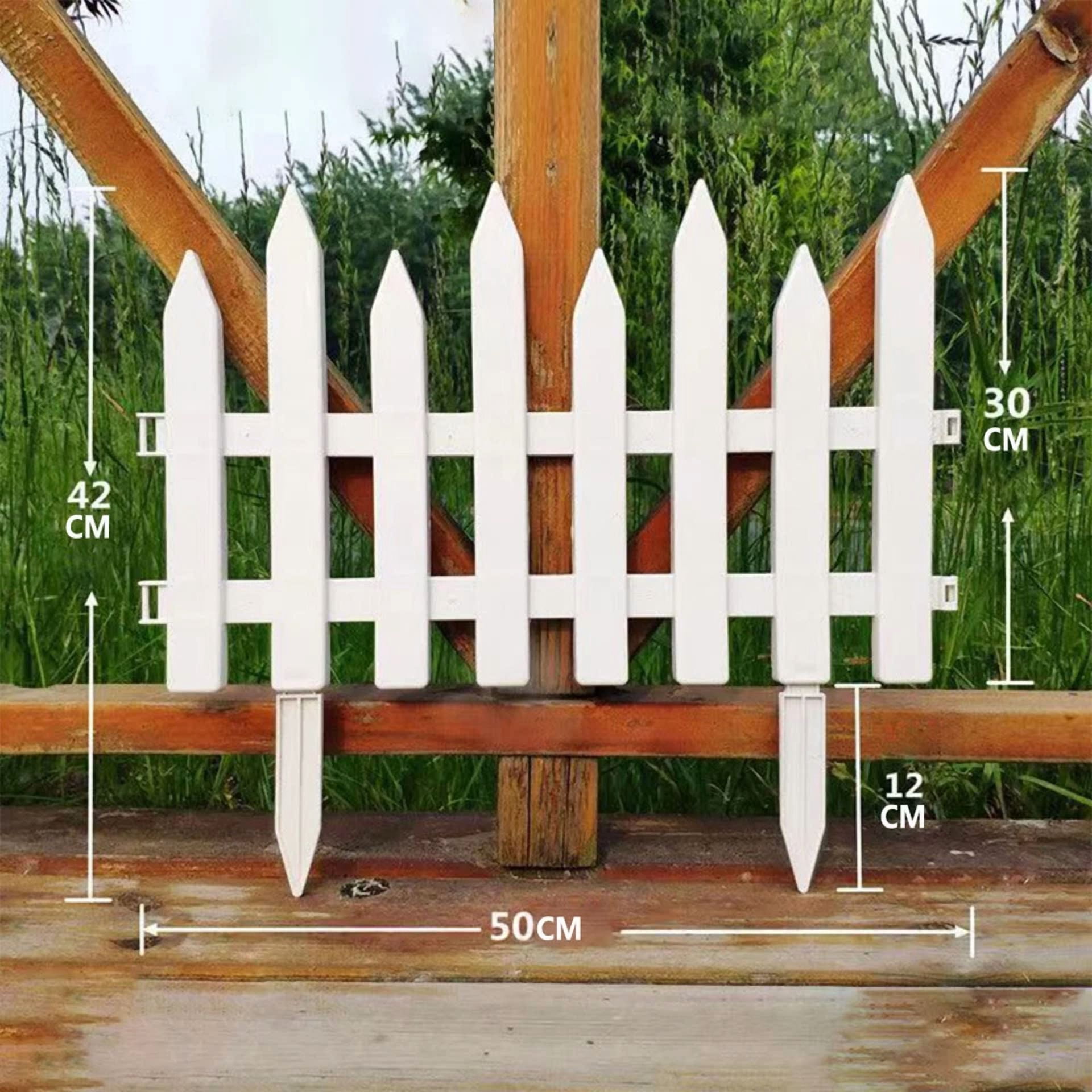 PURELY- Garden Plastic Fence Outdoor Lawn Edging Border Panel Edge Fencing Yard Decor