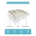 thumbnail image 5 of Green Brown Botanical Summer Quilt Set Twin Size,Soft Quilted Bedding Set with 2 Pillow Shams,Farmhouse Eucalyptus Leaves Rustic Lightweight All Season Bedspread Coverlet for Bedroom 68"x86", 5 of 6