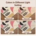 thumbnail image 7 of Design&I 8'x10' Washable Area Rug Sleek Flatweave Pet Friendly Pink and Mustard Geometric Art Bold Abstract Shapes with Modern Lines for King Size Bedroom, Under Bed, 7 of 7