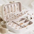 thumbnail image 3 of Jewellery Box Organiser ,leather Travel Jewelry Storage Case, 3 of 5