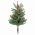 thumbnail image 2 of Árbol artificial con estaca de tierra, regalo para la decoración del porche delantero y el camino exterior. Piñas de frutos rojos, 2 of 8