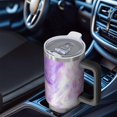 thumbnail image 6 of 40oz Tumbler with Handle and Straw, Vacuum Insulated Stainless Steel Travel Mug, Fits Car Cup Holder, Liquid & Marble Print, 6 of 6