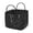 Black Marble Print, variant on Pzuqiu Ladybug Heart Print Quilted Laundry Basket with Handles Foldable Large Capacity Fabric Storage Hamper Lightweight Organizer for Nursery Bedroom Bathroom Dorm
