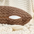 thumbnail image 3 of REGALWOVEN Corduroy Throw Pillow Covers Set of 2 Solid Decorative Cushion Cases for Sofa Couch Bedroom Home Decor Dark Brown 12" x 20", 3 of 7