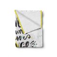 thumbnail image 2 of Saying Soft Flannel Fleece Throw Blanket, Memphis Style Iconic 90s Retro Design Kind Word Can Change Someones Entire Day, Cozy Plush for Indoor and Outdoor Use, 50" x 70", Multicolor, by Ambesonne, 2 of 6