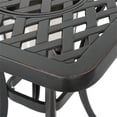 thumbnail image 5 of Noble House Ava 3 Piece Outdoor Aluminum and Wicker Bistro Set in Copper, 5 of 34