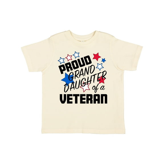 Inktastic Proud Granddaughter of a Veteran Veterans Day Girls Toddler T-Shirt