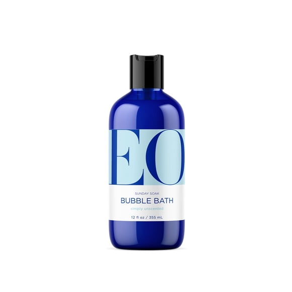 EO Bubble Bath 12 Ounce (Pack of 1) Unscented Plant-Based Botanical Extracts