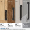 thumbnail image 3 of Amerock Faraday 6-5/16 inch (160mm) Center-to-Center Matte Black Cabinet Pull, 3 of 6