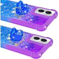 thumbnail image 6 of Gradient Quicksand Case for Motorola Moto G Play 4G (2024) with Ring Kickstand, Bling Sparkle Colorful Soft TPU Liquid Glitter Cover Case for Motorola Moto G Play 4G (2024) JB-Purple Blue, 6 of 14