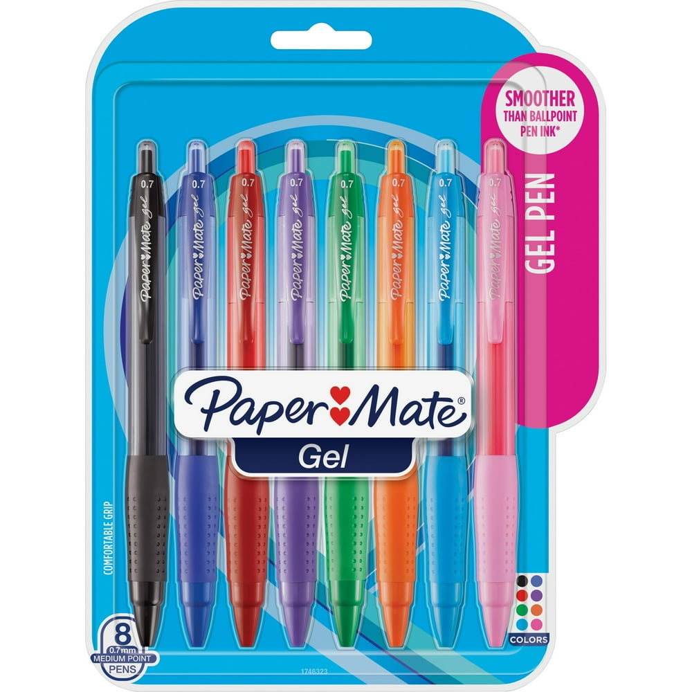 Paper Mate, PAP1746323, Bold Writing Gel Retractable Pens, 8 / Pack