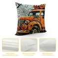 thumbnail image 4 of Happy Halloween Decorative Throw Pillow Covers Trick or Treat Pumpkin Truck Porch Patio Outdoor Pillowcase, Jack O Lantern Bat Spider Fall Holiday Cushion Case Home Decor, 4 of 5