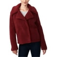 thumbnail image 5 of Collection B Juniors’ Faux-Fur Teddy Coat, Dark Red, L, 5 of 5