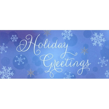Holiday Card Holder Stand Designer Greetings Holiday Greetings Snowflakes Christmas Money / Gift Card Holder Cards (8 Pack) ()