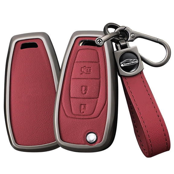 Fit for Chevy Metal Folding Flip Key Fob Cover with Keychain for Chevrolet Cruze Cavalier Trax Trailblazer 3-Button
