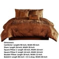 thumbnail image 5 of Jay 7 Piece Queen Comforter Set, Polyester Velvet, Deluxe Texture Copper- Saltoro Sherpi, 5 of 5