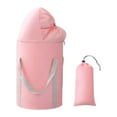 thumbnail image 3 of Pie Spa Semblo Bañera Bolsa de pies para el hogar Oxford tela resistente con manijas de la bañera de pie de la bañera Baño de baño para el dormitorio Rosa, 3 of 8