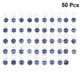 thumbnail image 4 of BESTONZON 50Pcs  Aluminium Alloy Storage Tags Metal Numbers Plates Luggage ID Tags Key Ring Labels(Blue, Number 1-50), 4 of 5