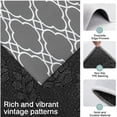 thumbnail image 3 of Gray Geometric Pattern Kitchen Rugs Sets Of 3,Kitchen Runner Rugs Non Skid Washable,Decorative Kitchen Floor Mats for Kitchen,Sink,Laundry,17"x30"+ 17"x47" + 17"x59", 3 of 6