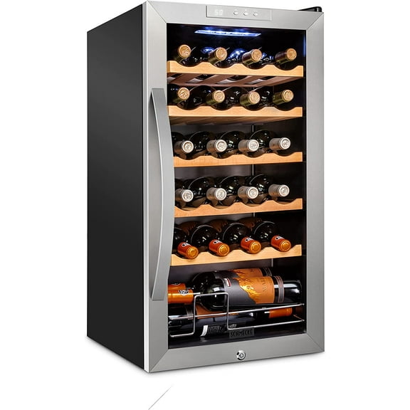 Schmecke 24 Bottle Wine Cooler – Elegant Storage, Precise Cooling, and Timeless Style