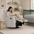 thumbnail image 3 of Evolur Raleigh Nursery Glider Recliner and Rocking Chair in Fog, 360° Swivel Motion, Multiple Recline Positions, Easy to Clean, FSC and Greenguard Gold Certified, 3 of 9
