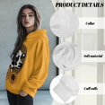 thumbnail image 6 of SCRAWLGOD Sunflowers Cow Hoodie for Women Pullover Sweatshirts for Women Plus Size S with Long Sleeves Ladies Hooded Sweaters Soft Women Trendy Clothes Outfits for Daily Life, 6 of 7