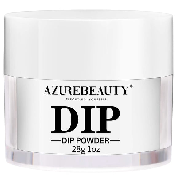 AZUREBEAUTY Clear Dip Powder for Nails, Essential Transparent Dipping Build Powder Crystal French Art Starter Manicure Beginner DIY Salon Home Gift, 1 Oz/28g