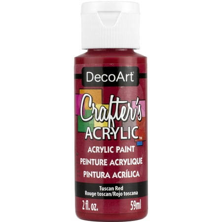 UPC: 0766218038159 | DecoArt Crafter s Acrylic Paint 2 oz. Tuscan Red