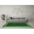 thumbnail image 3 of Ahgly Company Indoor Square Oriental Emerald Green Traditional Area Rugs, 6' Square, 3 of 4