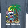thumbnail image 3 of Lilo & Stitch - Deck The Palms Christmas - Women's Short Sleeve Graphic T-Shirt, 3 of 5
