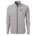 thumbnail image 2 of Men's Cutter & Buck Gray Missouri Tigers Adapt Eco Knit Hybrid Recycled Full-Zip Jacket, 2 of 3