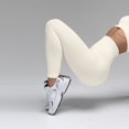 thumbnail image 2 of QWKLEAJ Womens Ribbed High Waist Leggings Seamless Stretch Tight Fitness Workout Yoga Pants Beige L, 2 of 2