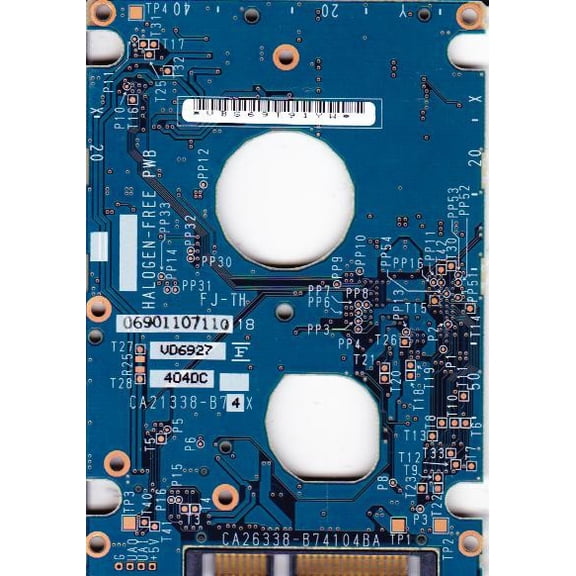 MHV2080BH PL, PN CA06672-B23300DL, Fujitsu 80GB SATA 2.5 PCB