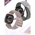 thumbnail image 2 of Strap for Fitbit Versa 3 4 band accessories Nylon loop replacment Breathable Sport belt Correa Bracelet Fitbit Sense 2 band Pink sand For Fitbit Versa 4, 2 of 6