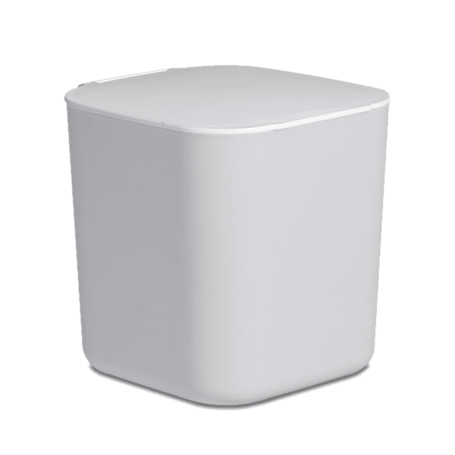 Mini bote de basura de escritorio con tapa, contenedor de almacenamiento de artículos diversos para cocina, sala de estar y oficina