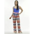 thumbnail image 2 of No Boundaries Striped Crochet Pants Coverup, Women's, 2 of 4