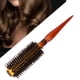 thumbnail image 5 of Cepillo de pelo redondo con cerdas de jabalí, cepillo para rizar el cabello profesional de salón grande, ideal para cabello grueso, largo y rizado, agregar volumen y brillo(#12) Ecomeon  no, 5 of 5