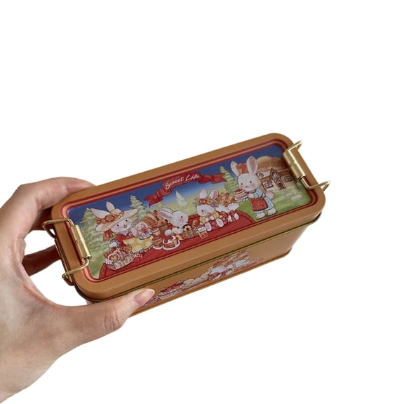 Retro Styles Sealable Metal Tin For Wedding Candy Storage Rustics Decorative Box With Secure Latches Designs