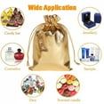 thumbnail image 6 of 50pcs Gold Gift Drawstring Bags Pouches For Jewelry Organizers Favor Candy Bar Chocolate Package Small Businesses Supplies, 6 of 10