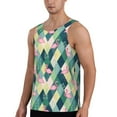 thumbnail image 2 of Xecao Flamingo Men's Tank Top Workout Quick Dry Sleeveless Gym Jogging Muscle Shirts Summer Swim Beach Tops, 2 of 9