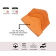 thumbnail image 5 of Home Weavers Waterford Collection 100% Cotton Non-Slip Bathroom Rug Set Machine Washable Toilet Lid Cover, Bath Rug, Bathroom Rug, Runner, Terracotta Color 4 Piece Bath Rug set, 5 of 8