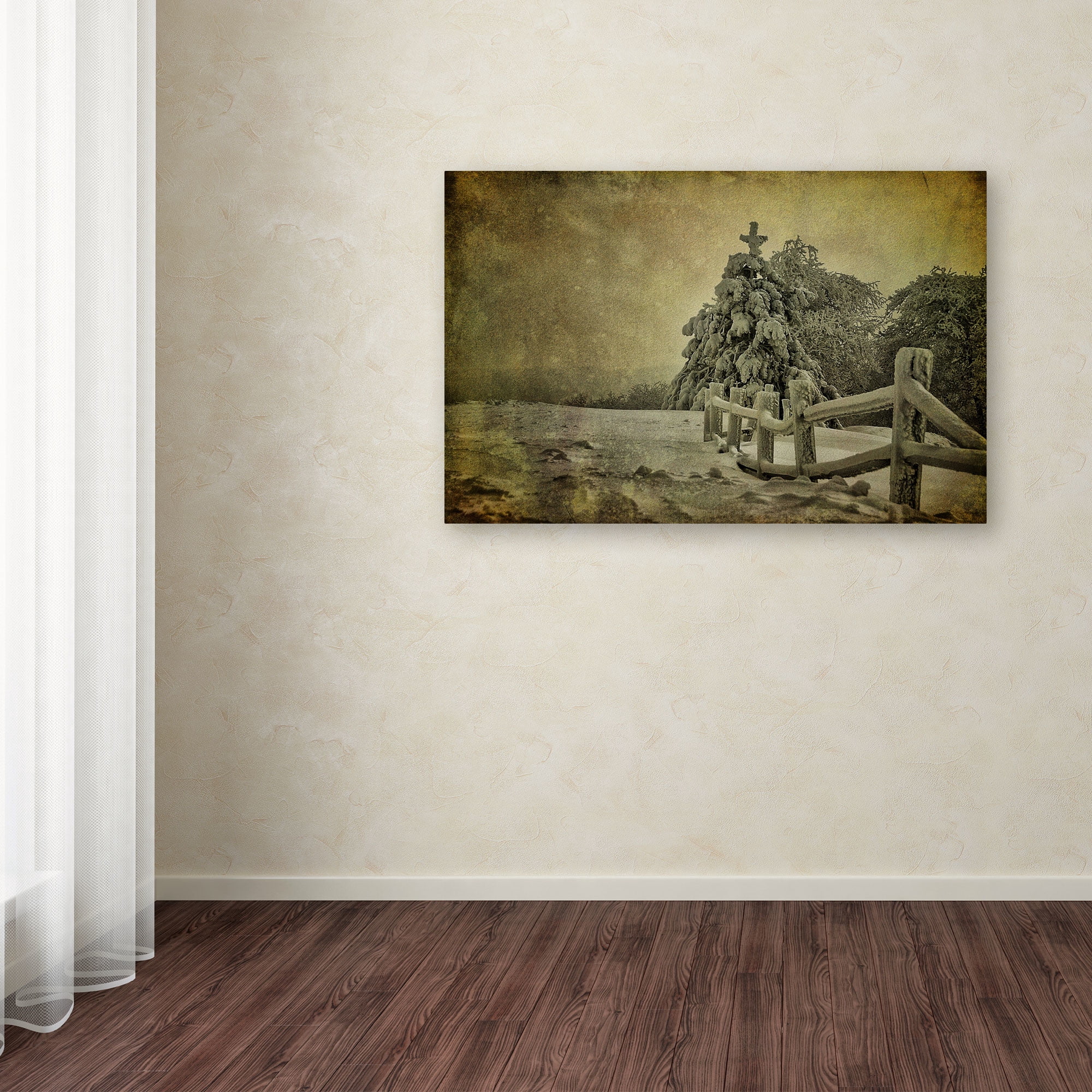 Trademark Fine Art "Oh Christmas Tree" Canvas Art by Lois Bryan
