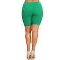 thumbnail image 4 of Women's Plus Size Casual Basic Solid Biker Shorts Pants, 4 of 6